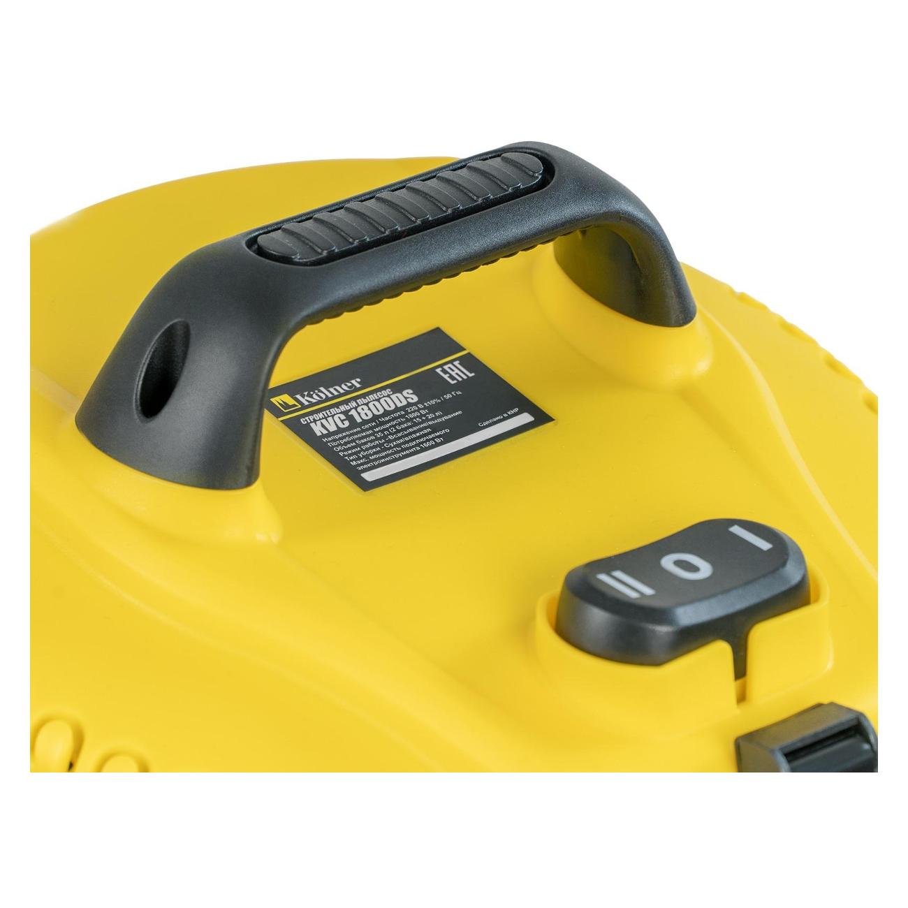 Пылесос строительный Kolner KVC 1800DS