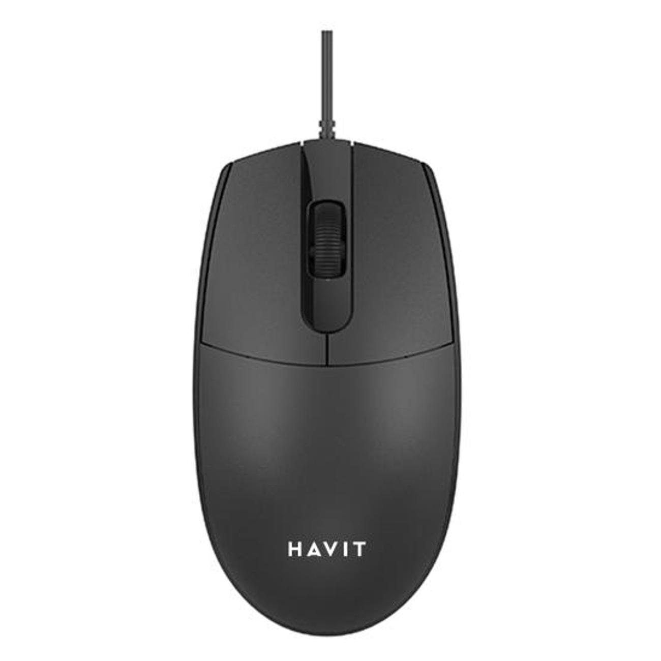 Мышь проводная Havit MS70 черный фото