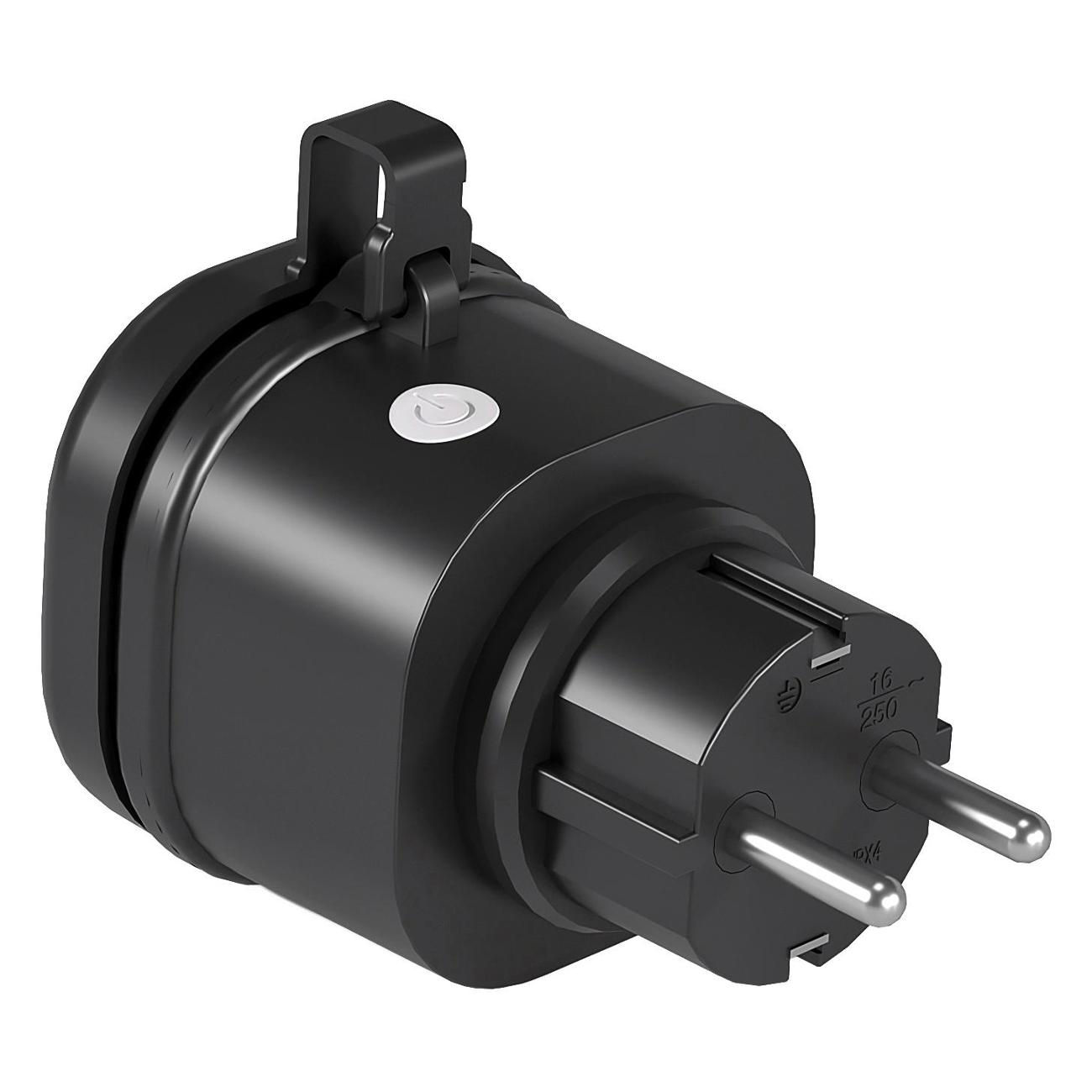 Умная розетка Elektrostandard 76103/00 Wi-Fi IP44 Black фото