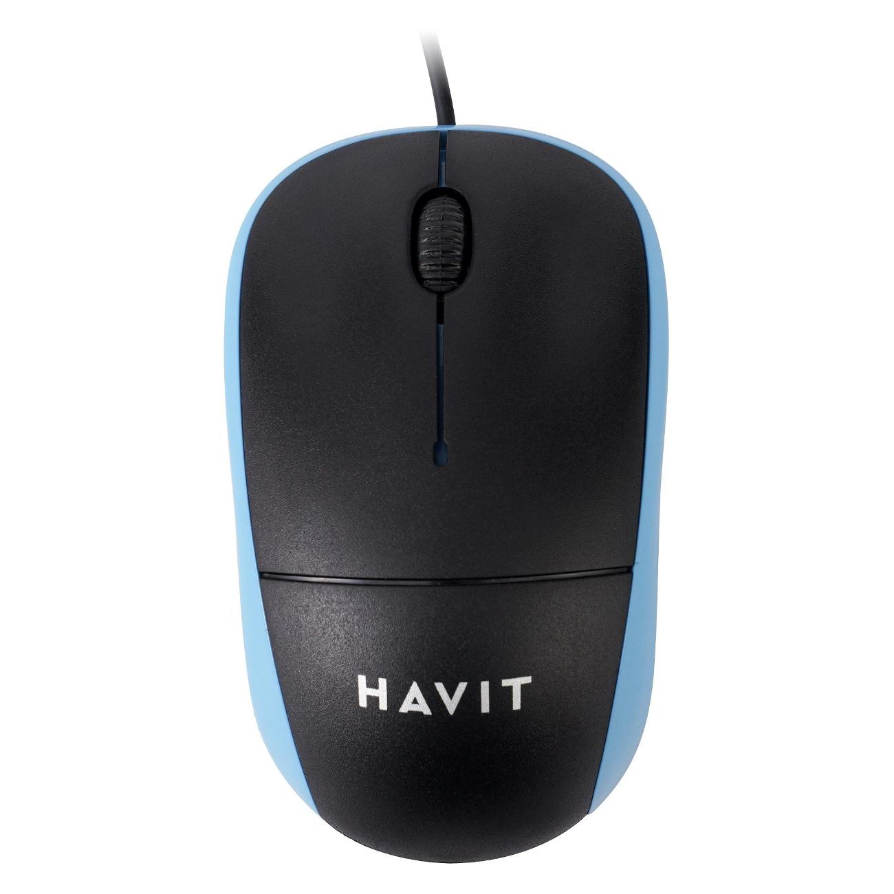 Мышь проводная Havit MS851 Blue фото
