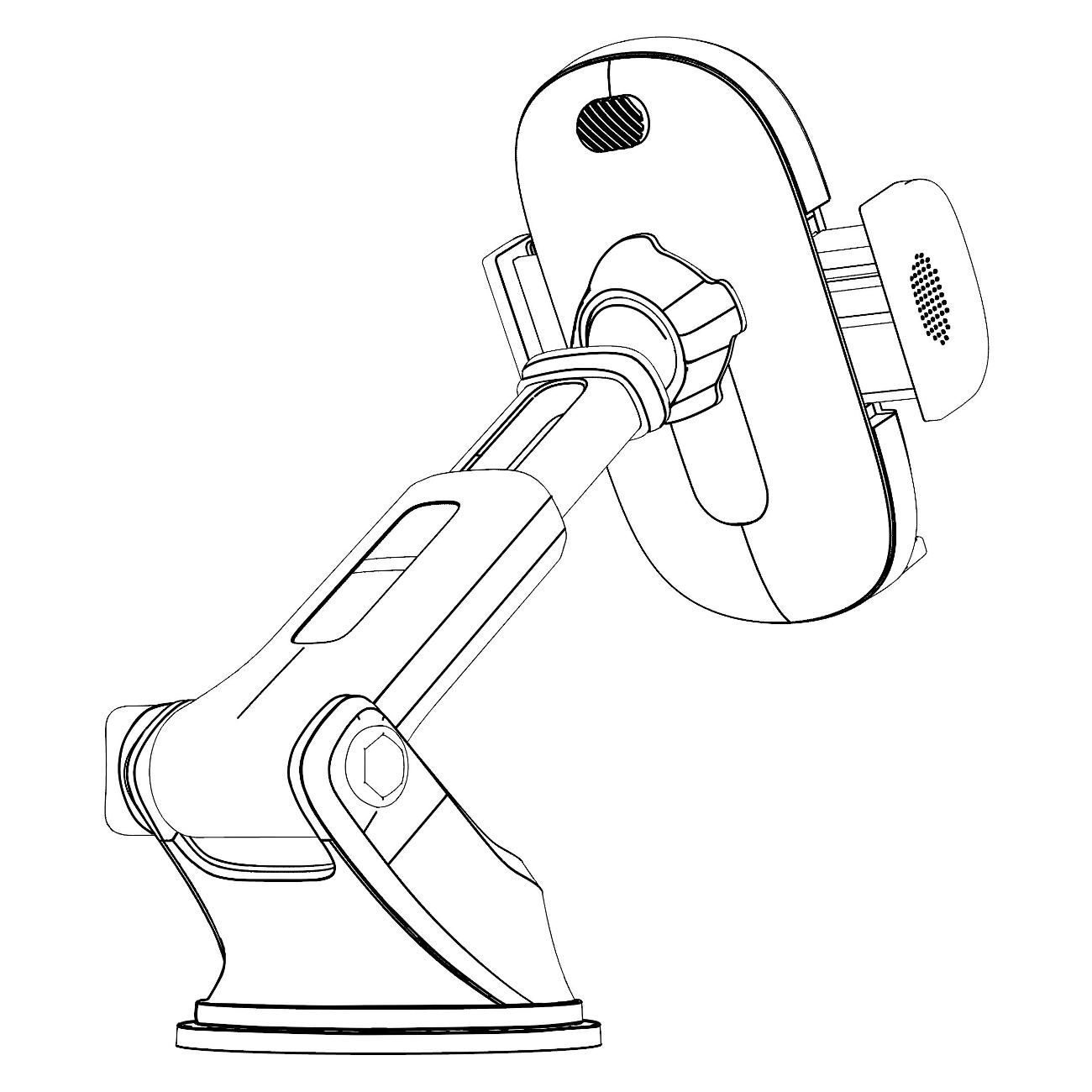 Держатель автомобильный для смартфонов Comodata Dash T1