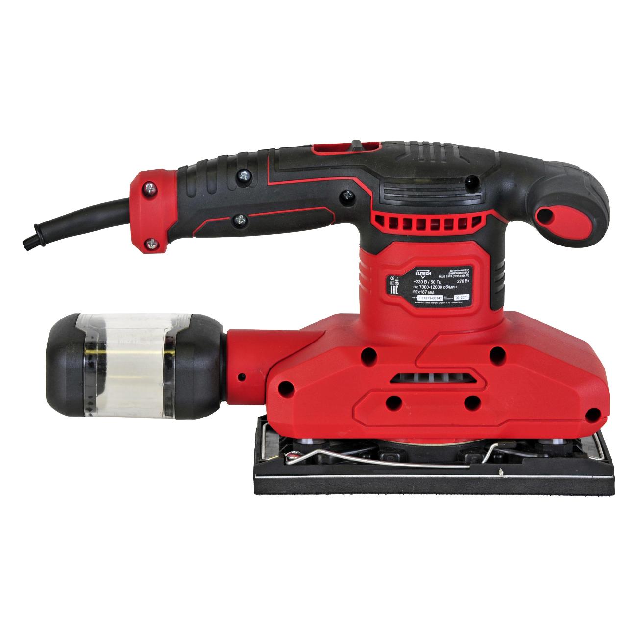 Вибрационная шлифовальная машина Elitech МШВ 031Э