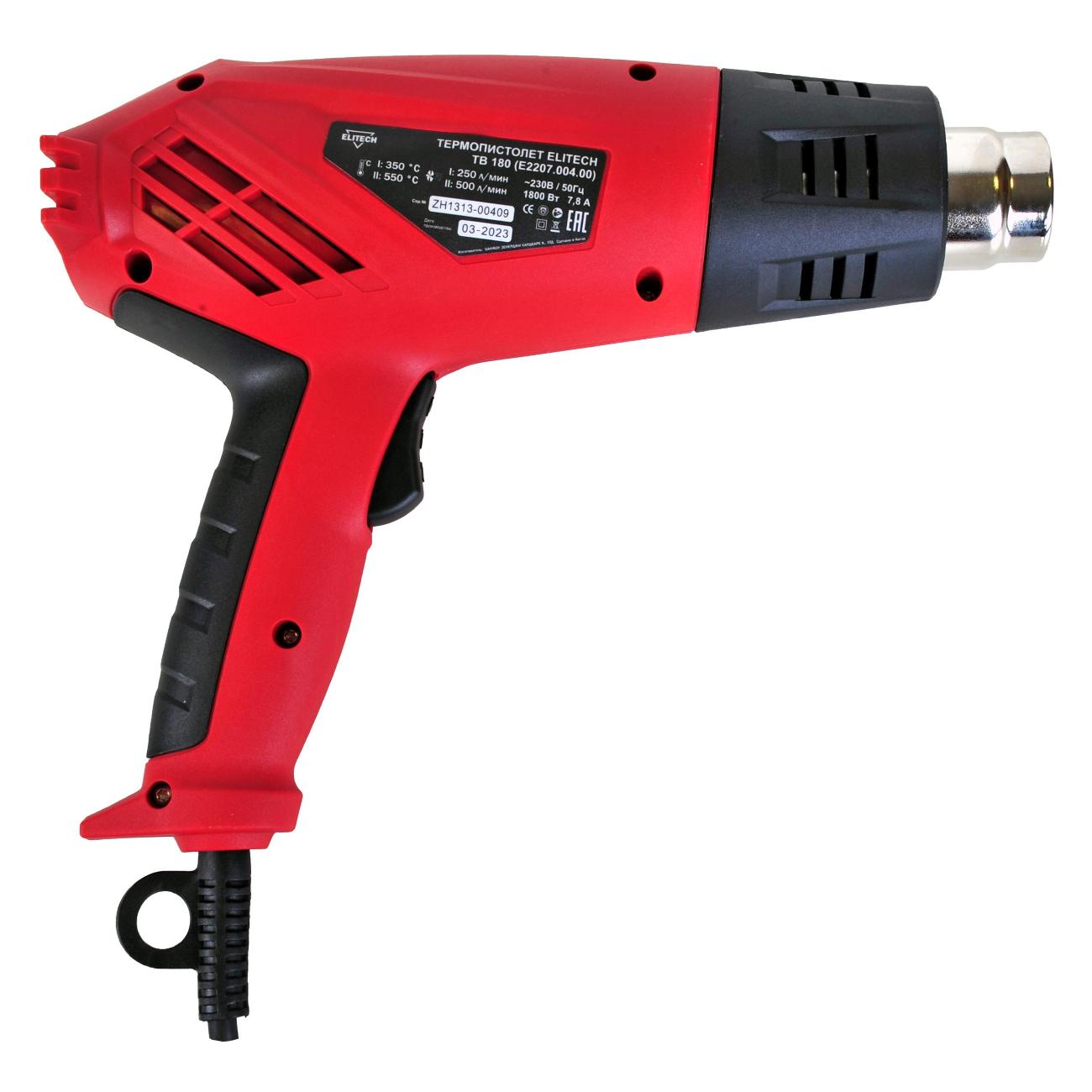 Фен cтроительный Elitech ТВ 180