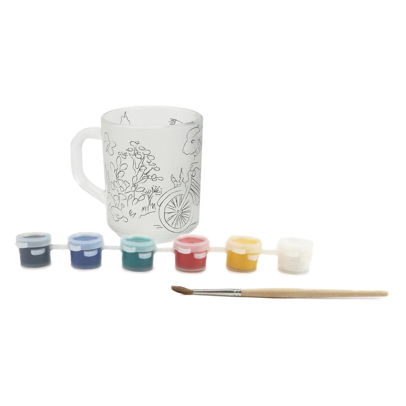Кружка в наборе с красками и кисточкой ND Play Кроль-Вилль 306967
