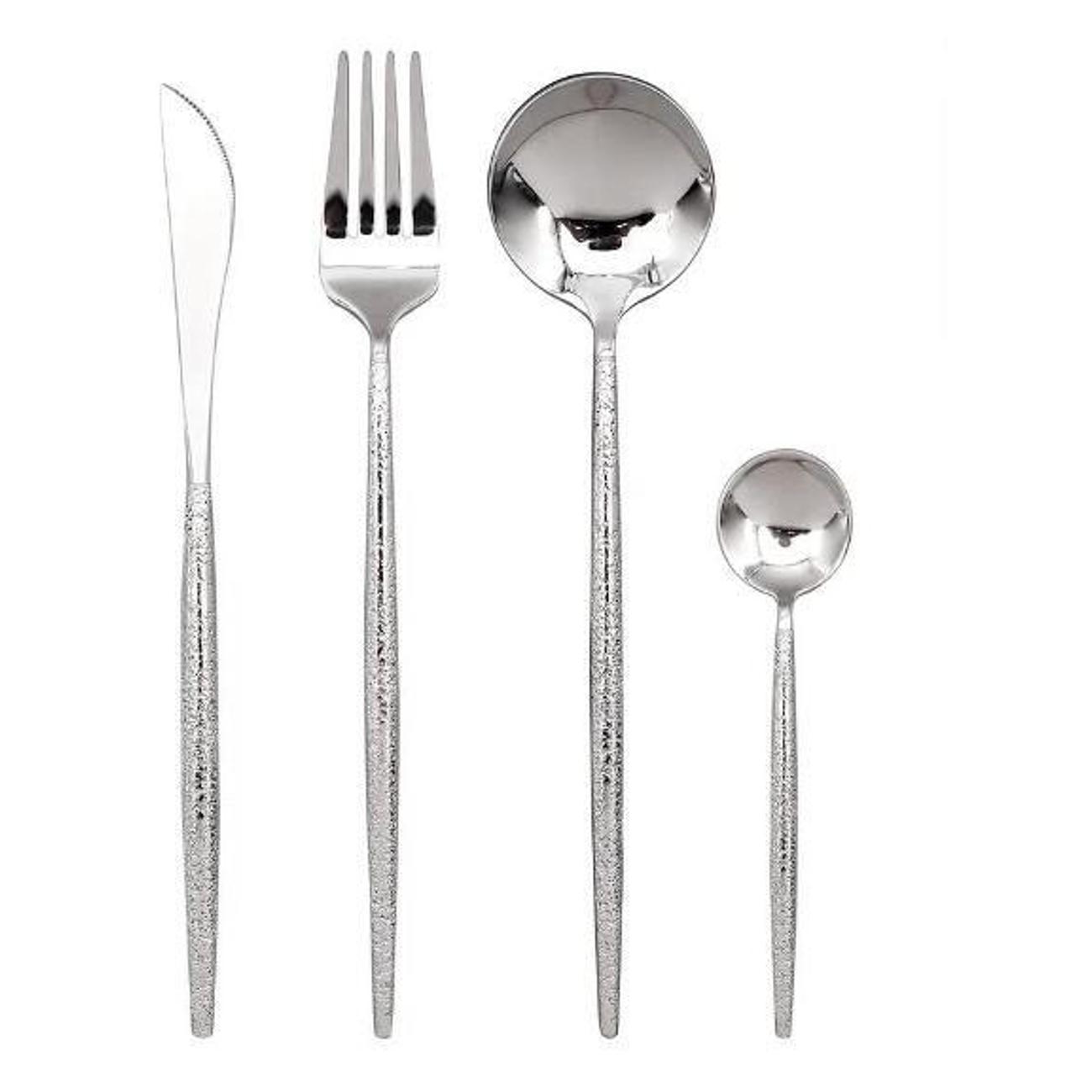 Набор столовых приборов ZDK Homium Home серебритсый