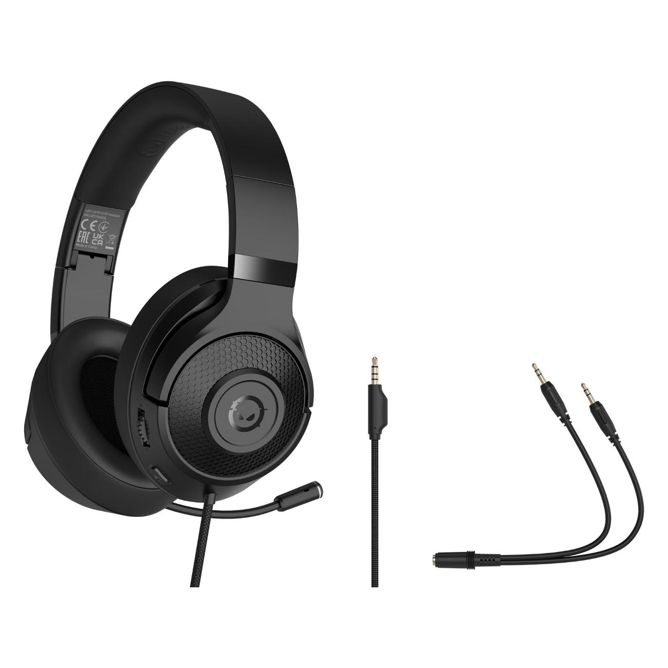 Игровые наушники Lorgar Noah 101 Black (LRG-GHS101B)