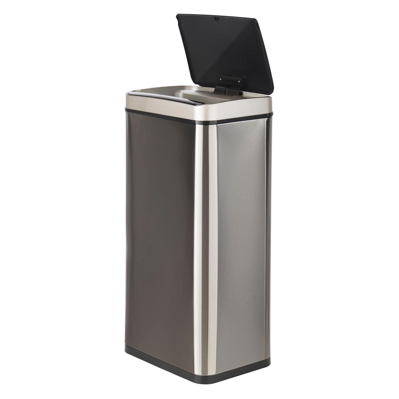 Сенсорное ведро для мусора Tesler STB-40 нержавеющая сталь фото