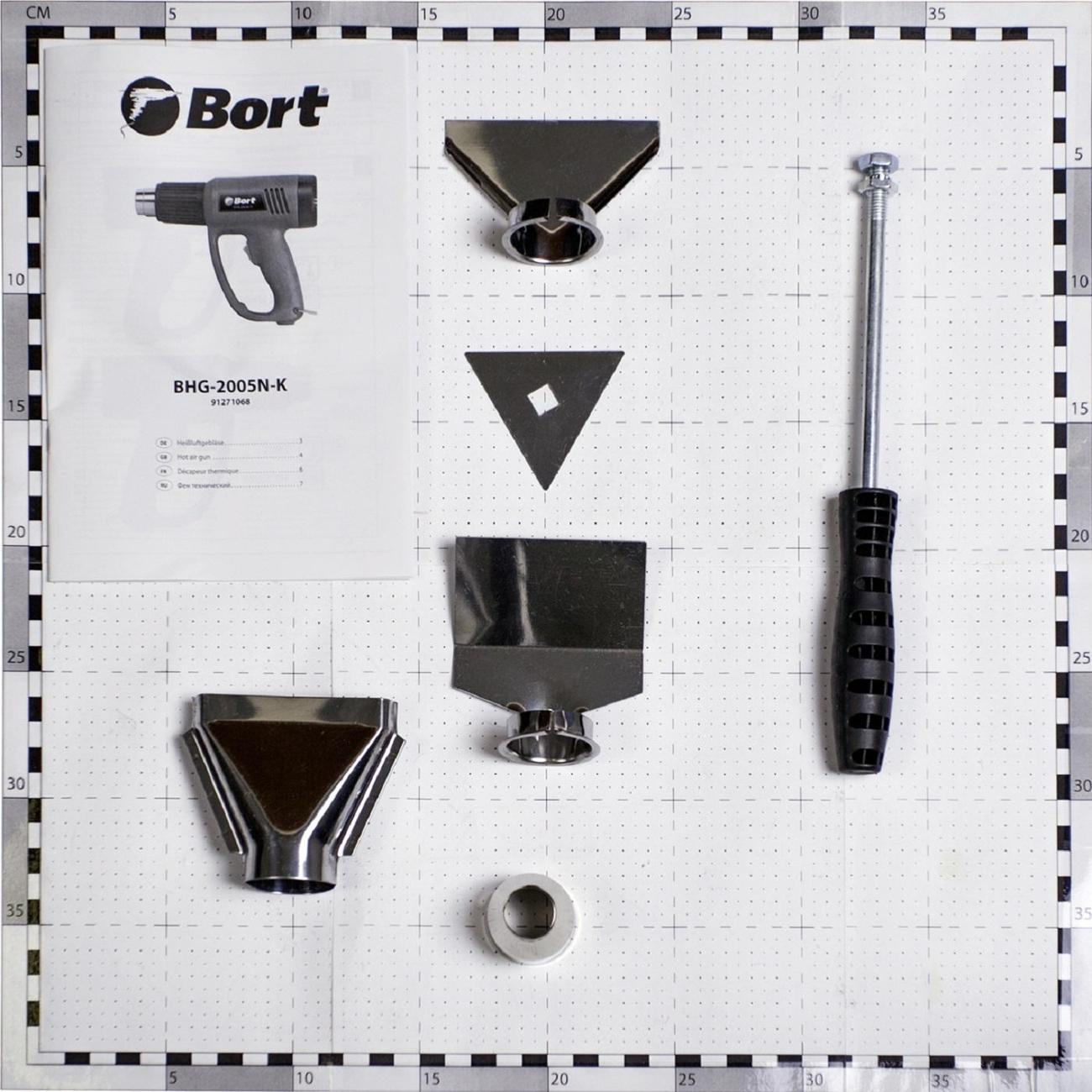 Фен cтроительный Bort BHG-2005N-K (91271068)