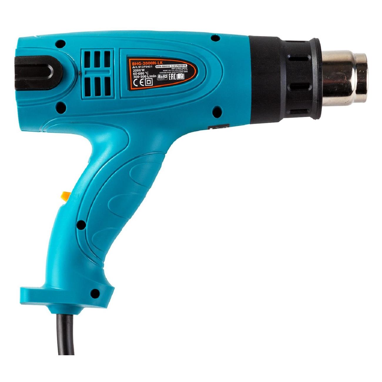 Фен cтроительный Bort BHG-2000N-LK (91275431)