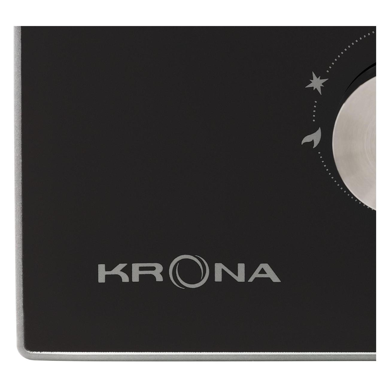 Встраиваемая модульная газовая панель независимая Krona HAGEL 30 BL черная