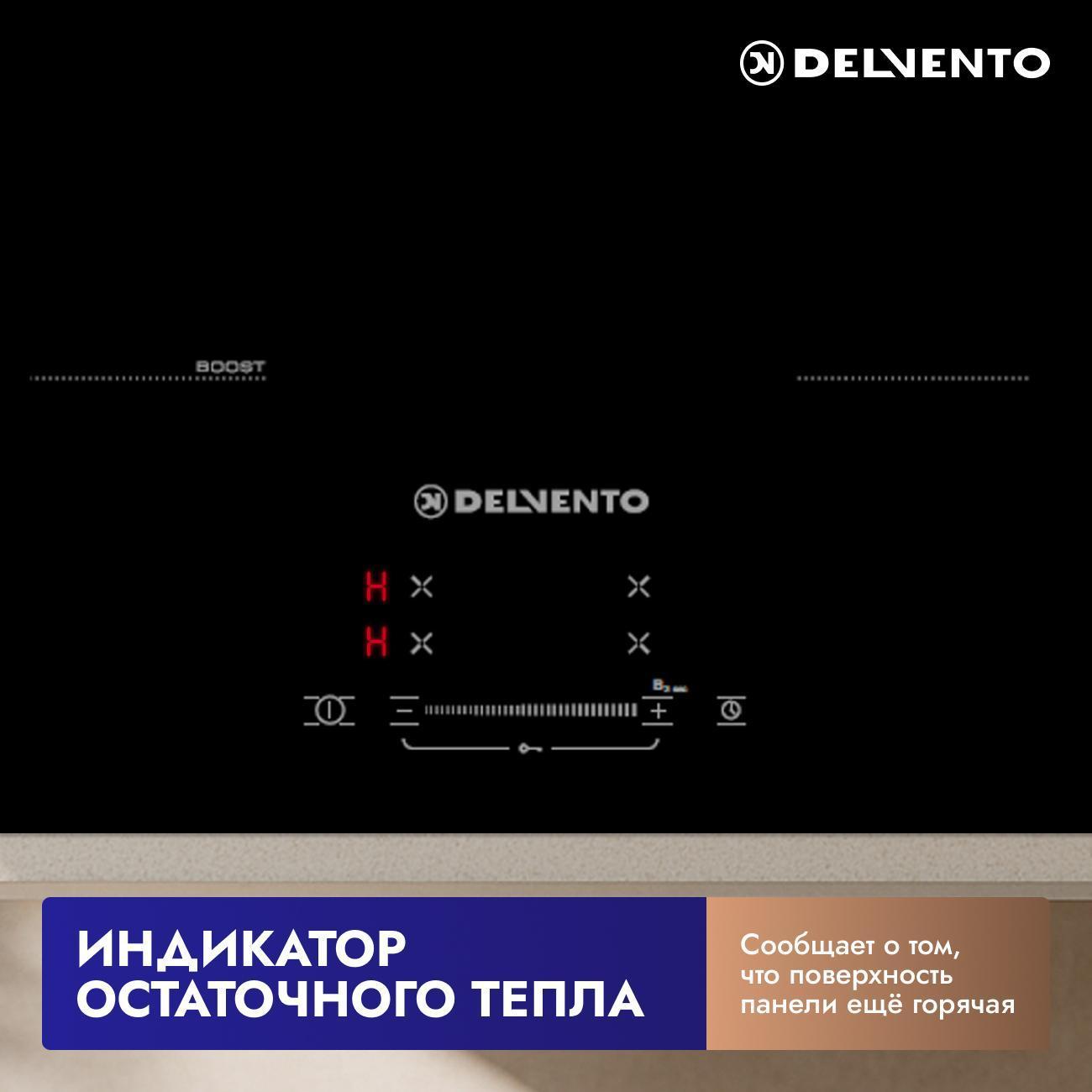 Встраиваемая индукционная панель независимая Delvento V60I74S120