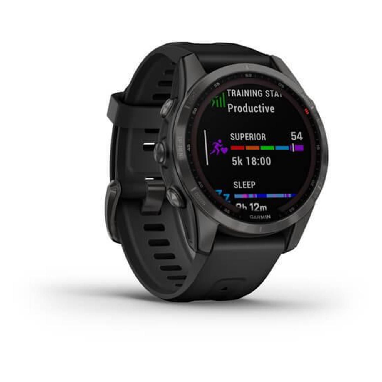 Смарт-часы Garmin Fenix 7S Sapphire Solar Carbon Gray