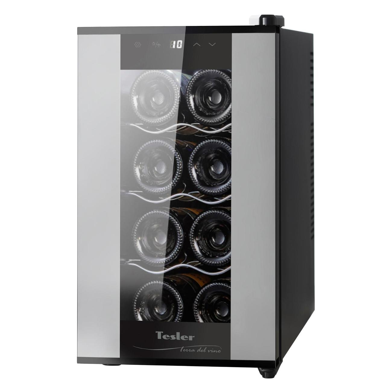 Винный шкаф Tesler WCV-080 серебристый