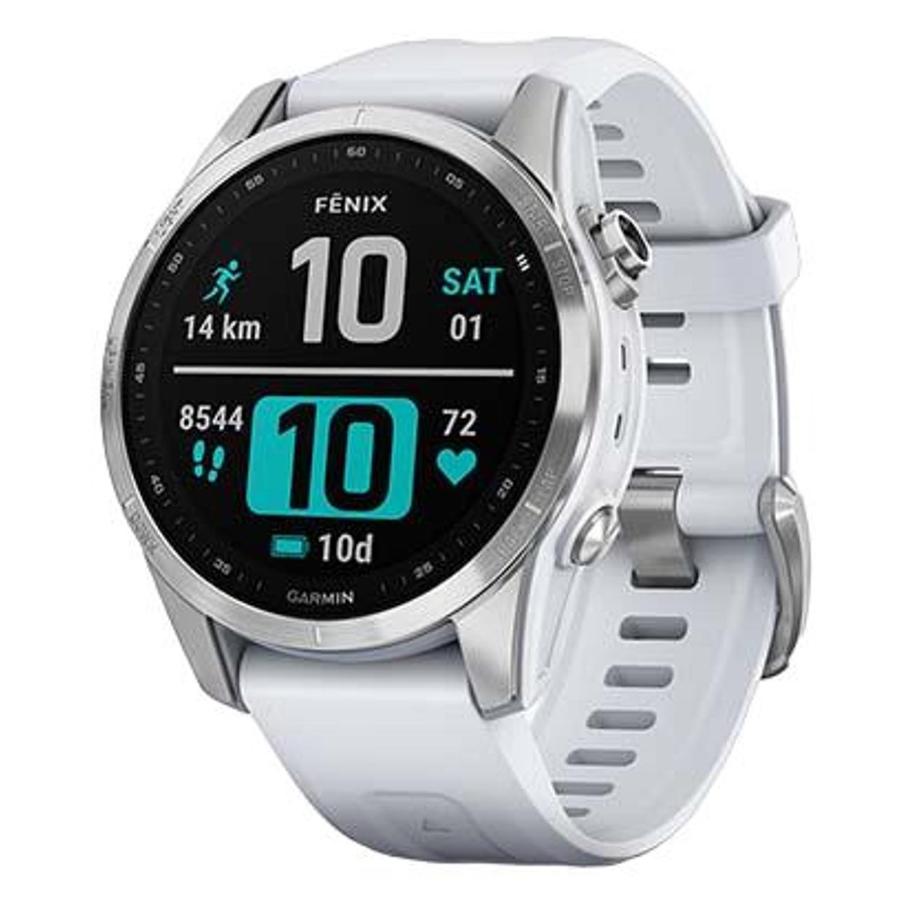 Смарт-часы Garmin Fenix 7S Silver White