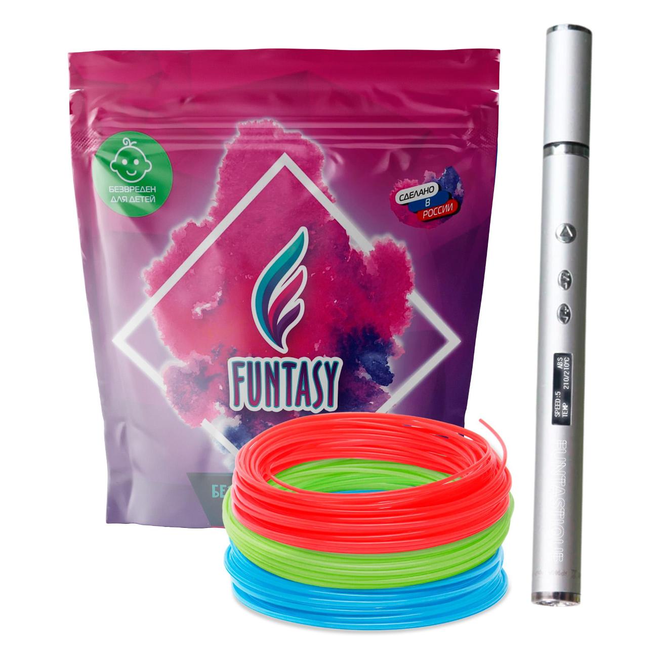 3D-ручка Funtasy Trinity Серебристая