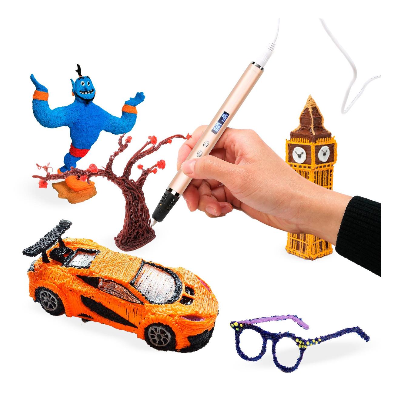 3D-ручка Funtasy 3 в 1 Trinity Золотая