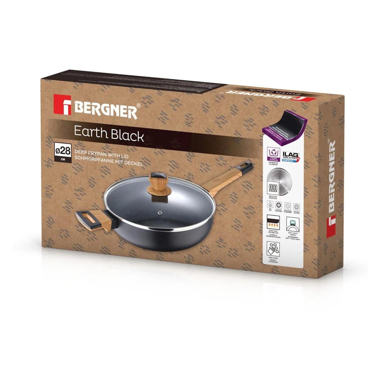 Сотейник Bergner EARTH BLACK BG-34628-BK