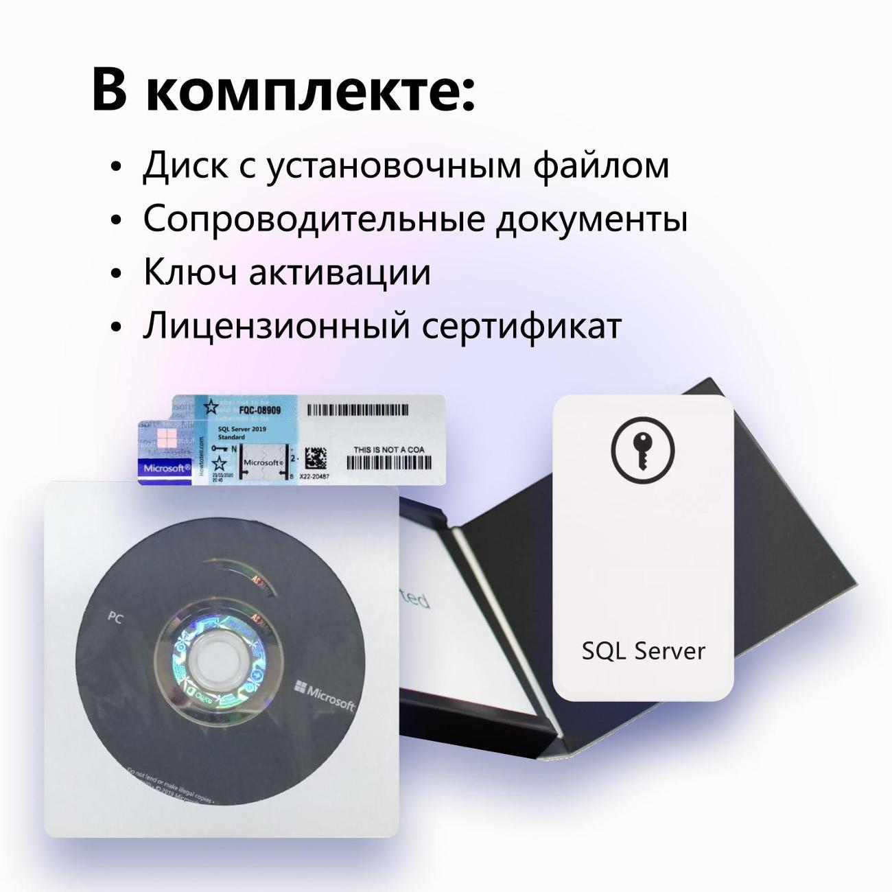 Программное обеспечение Microsoft SQL Server 2019 standart 10 Сlt BOX