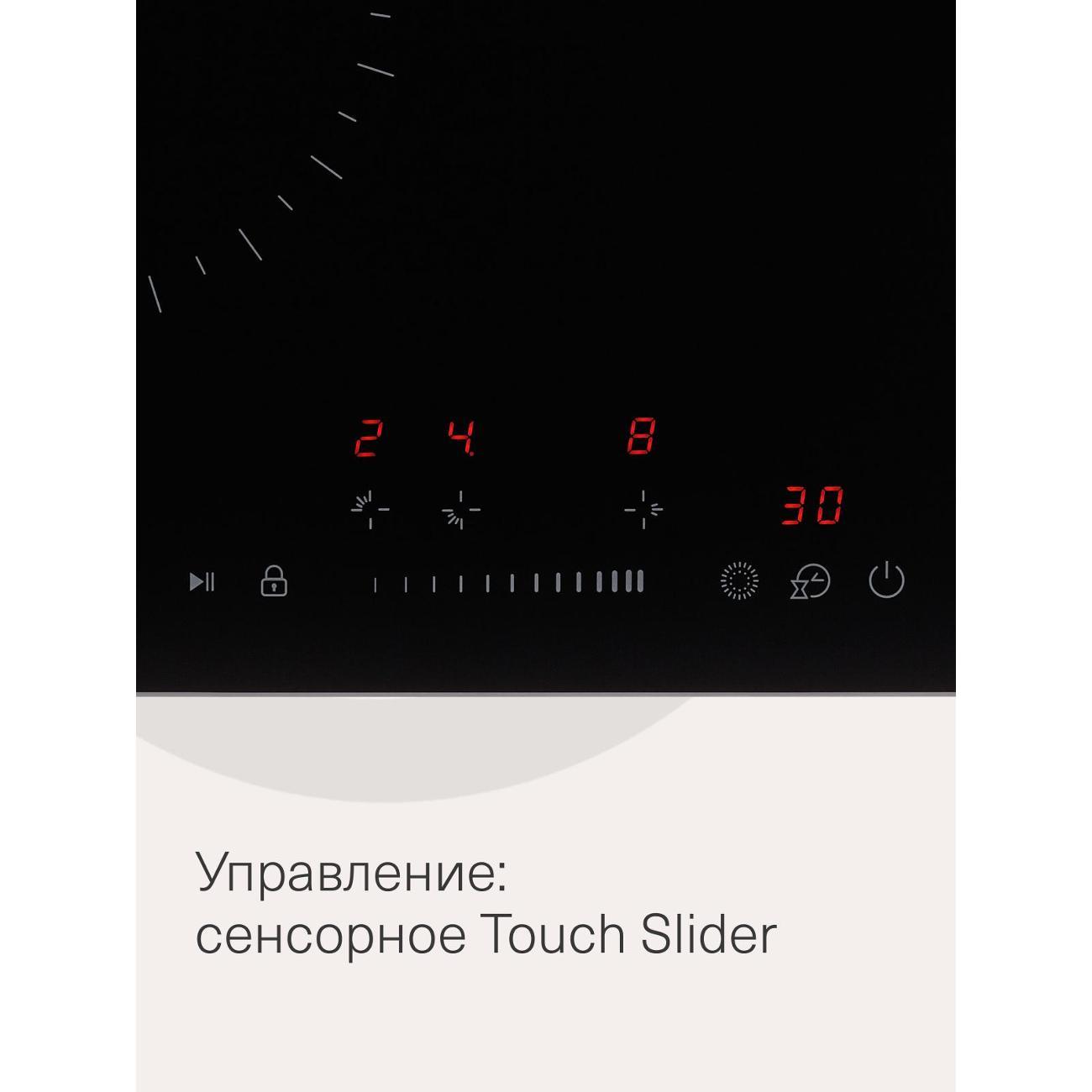 Встраиваемая электрическая панель Krona ZAUBER 45 BL 1DZTS