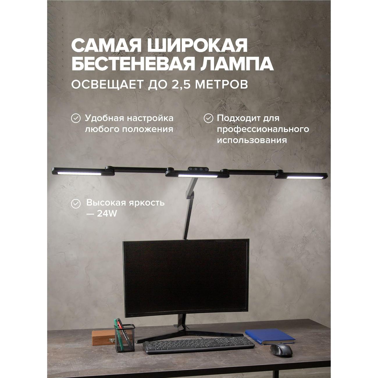 Светильник настольный friendme doublelamp/black