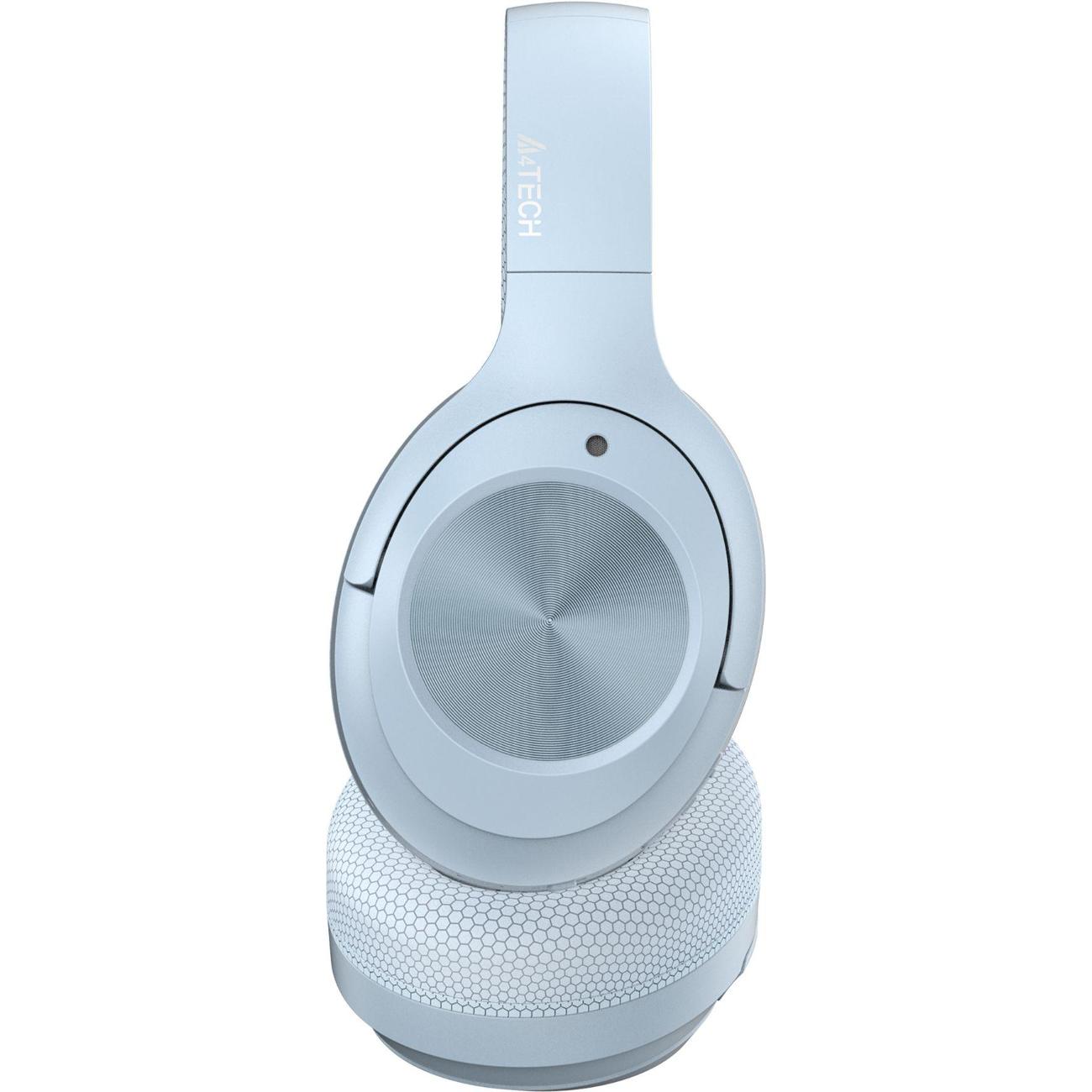 Наушники полноразмерные Bluetooth A4Tech BH220 голубой