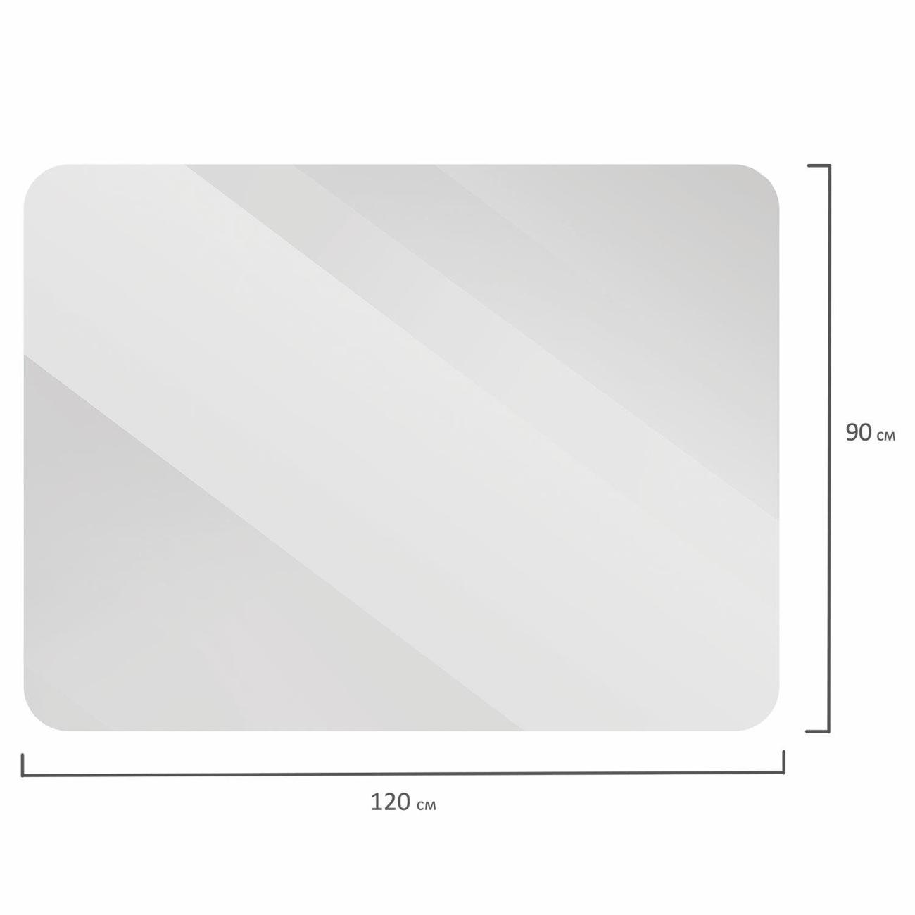 Коврик для кресел Brabix 90*120, 0,8 мм глянец 608711