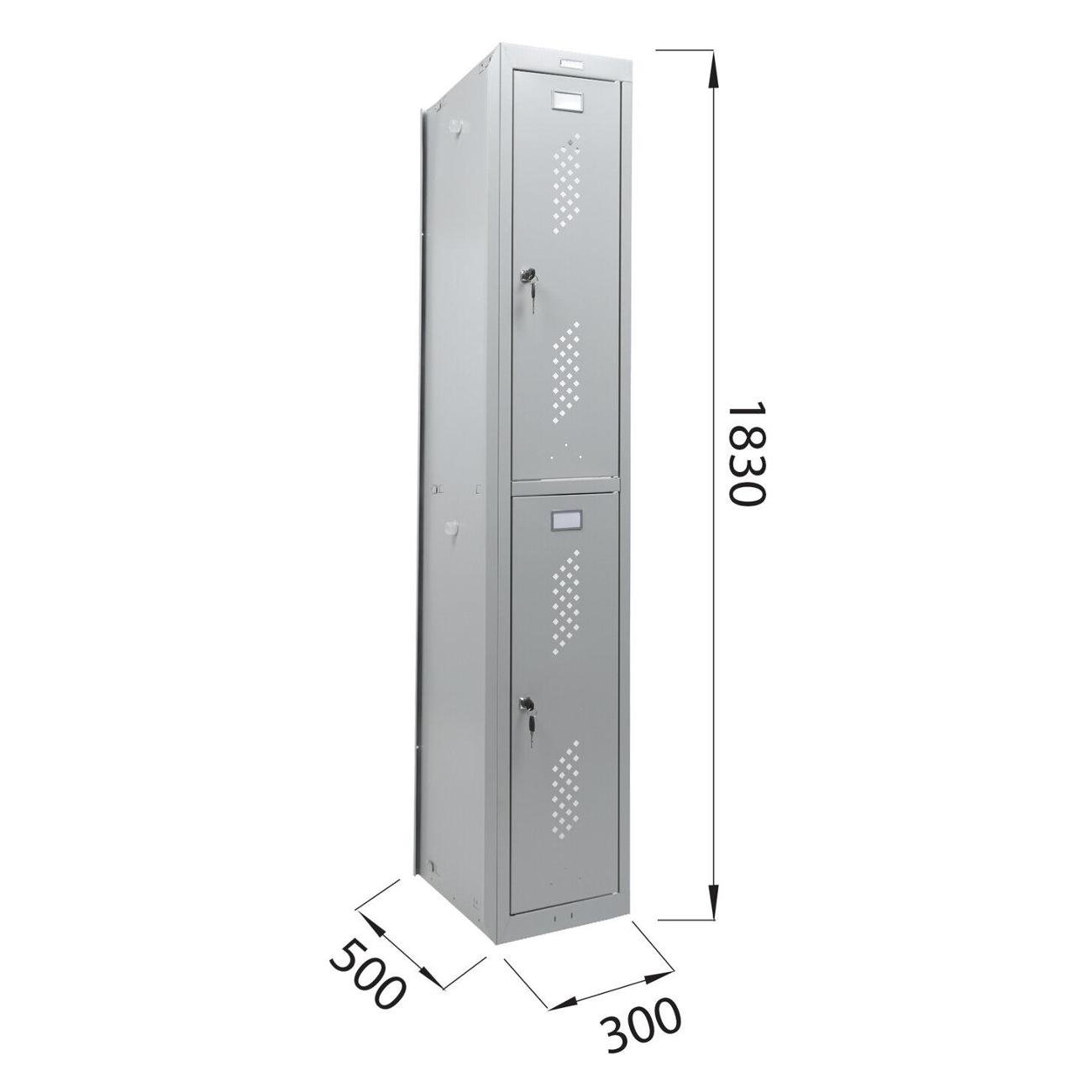 Шкаф металлический Brabix LK 02-30