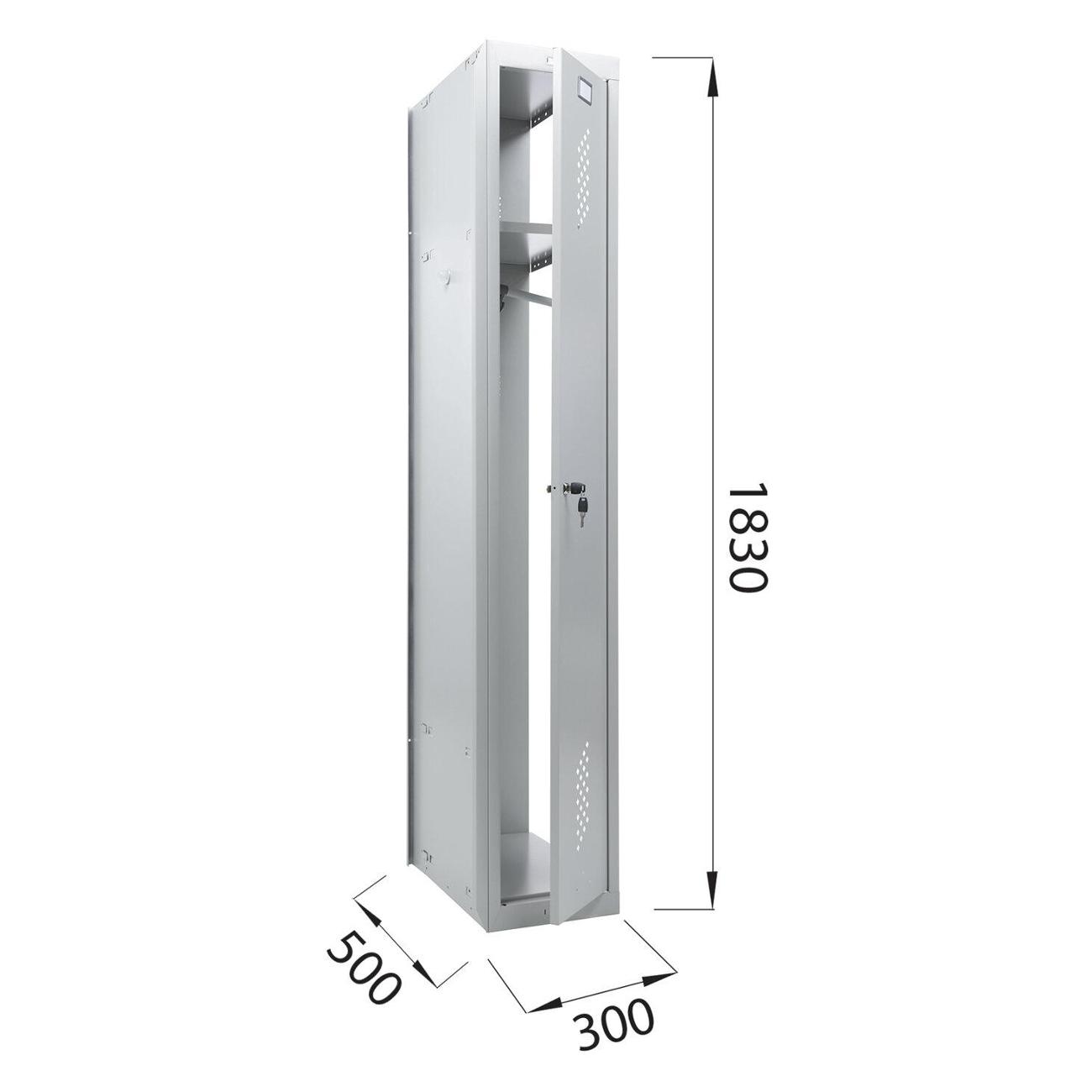 Шкаф металлический Brabix LK 01-30