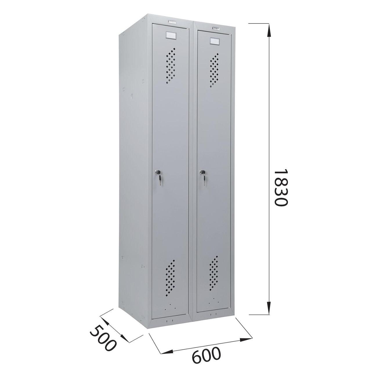 Шкаф металлический Brabix LK 21-60