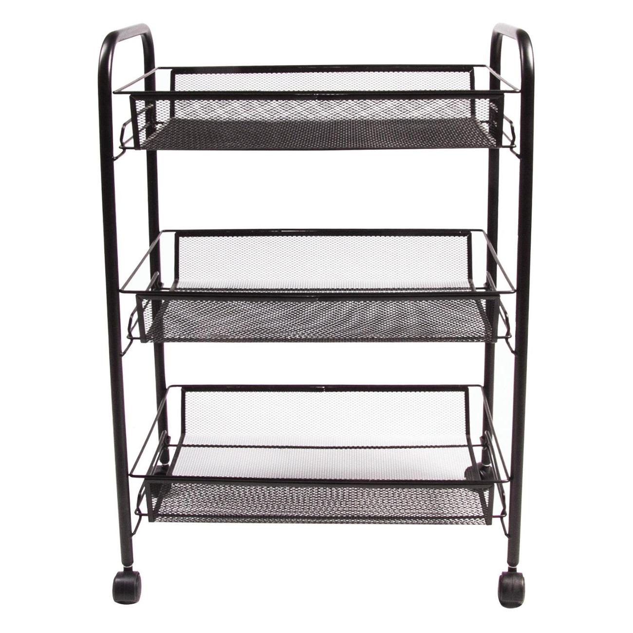 Этажерка Brabix офисно-бытовая 603751 черная