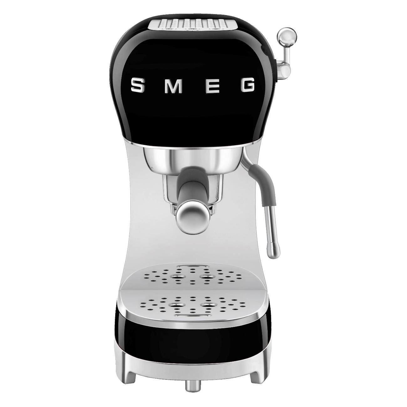 Кофеварка рожкового типа Smeg ECF02BLEU черная