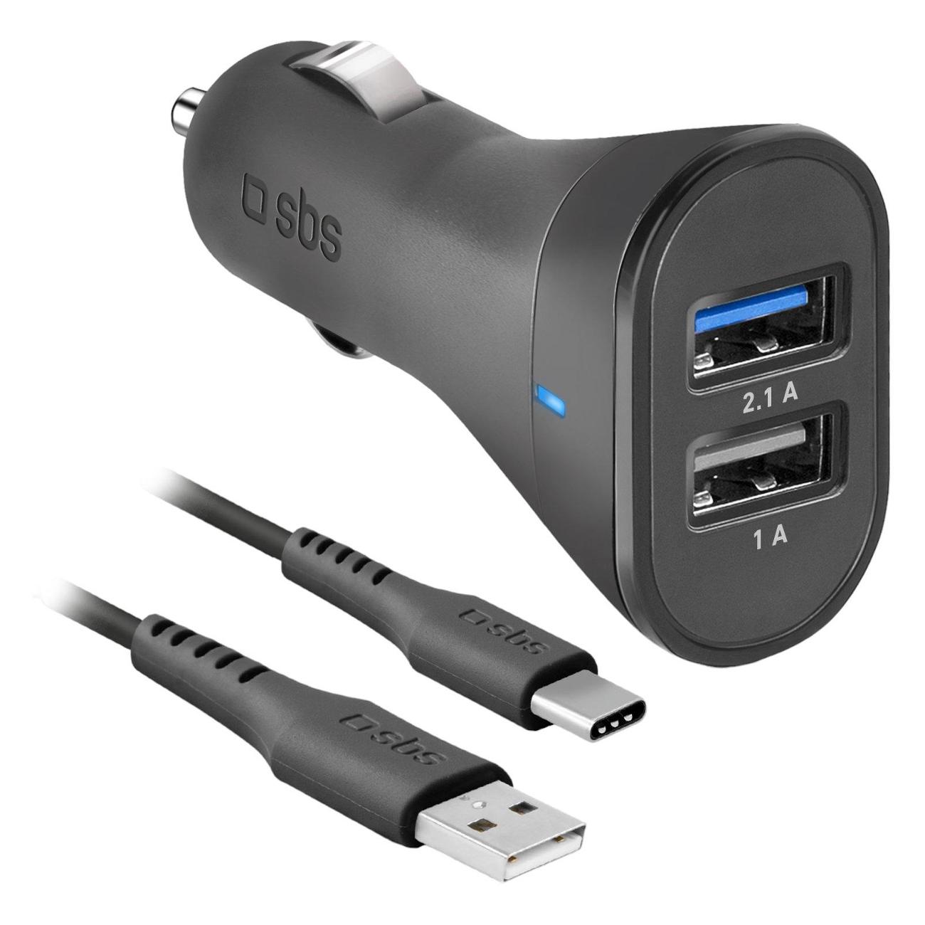 Автомобильное зарядное устройство SBS Mobile TEKITCRC2U21AUL