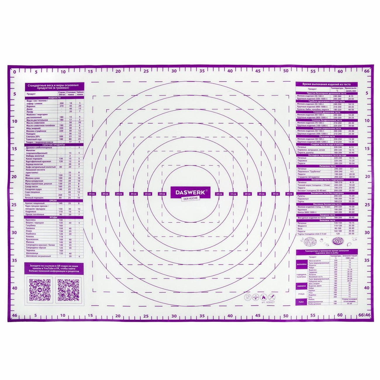 Коврик силиконовый DASWERK 608429