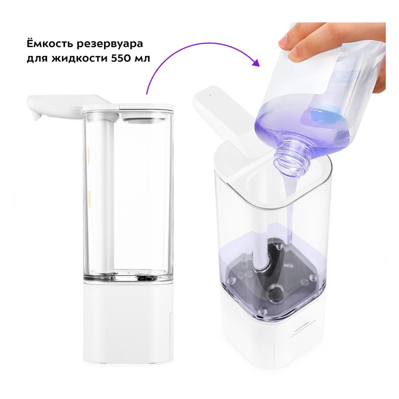 Сенсорный диспенсер для жидкого мыла Kitfort КТ-6064-1