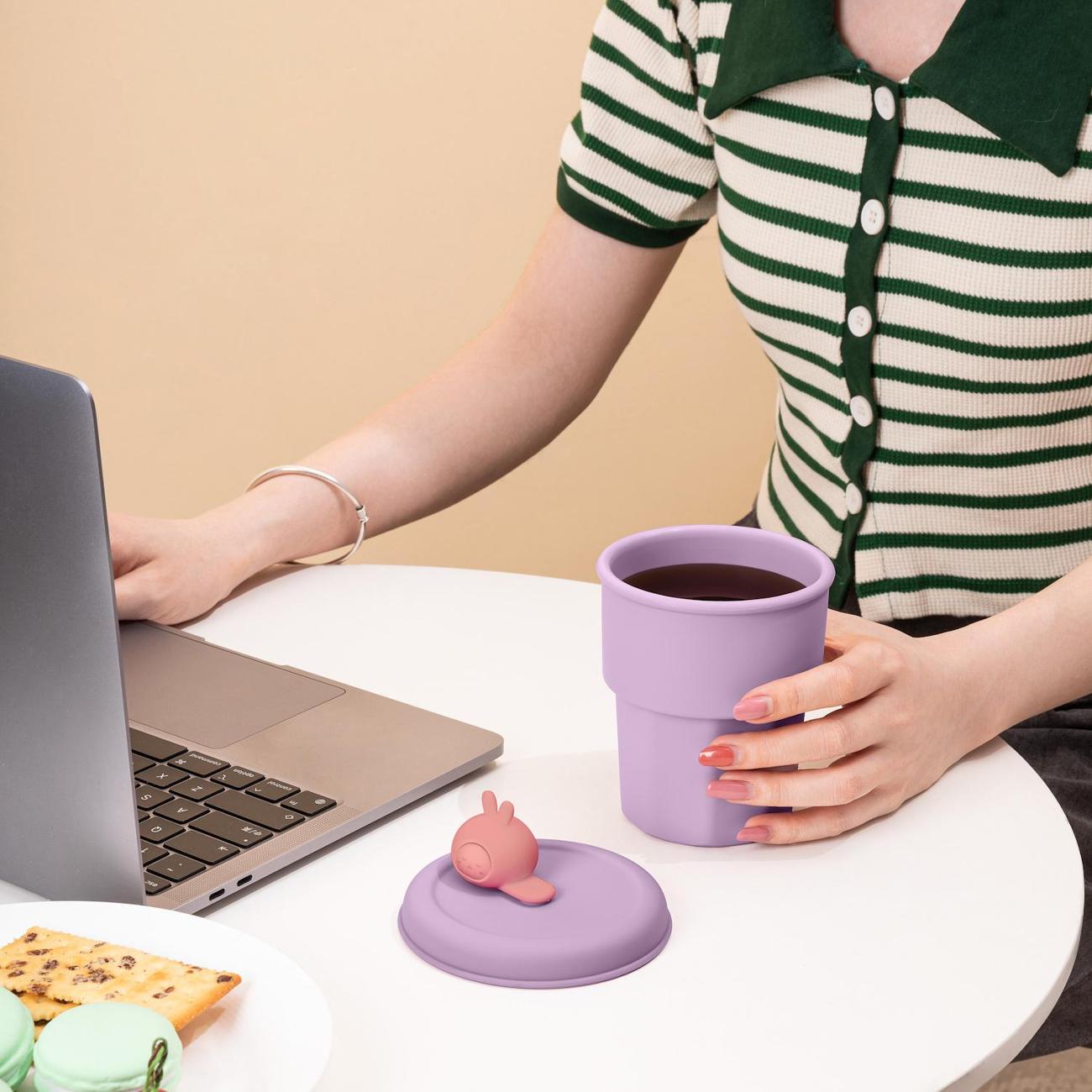 Стакан Jordan & Judy KT054 фиолетовый