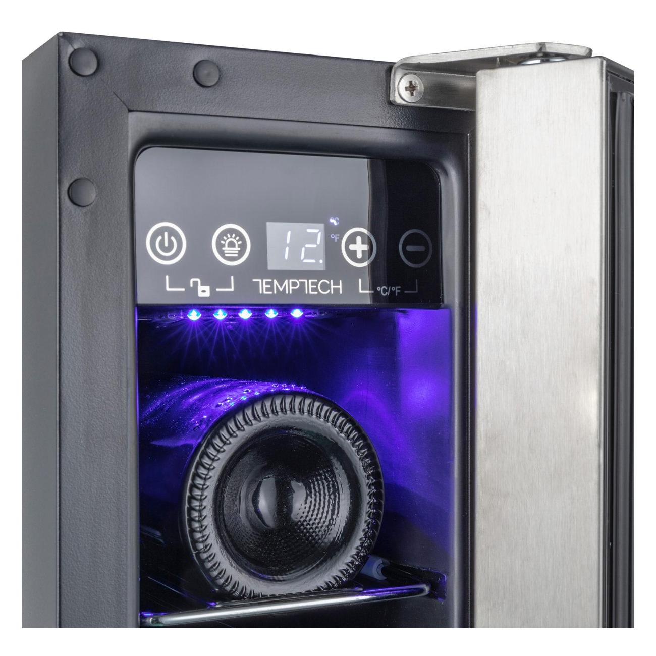 Встраиваемый винный шкаф Temptech OBIU15SBB