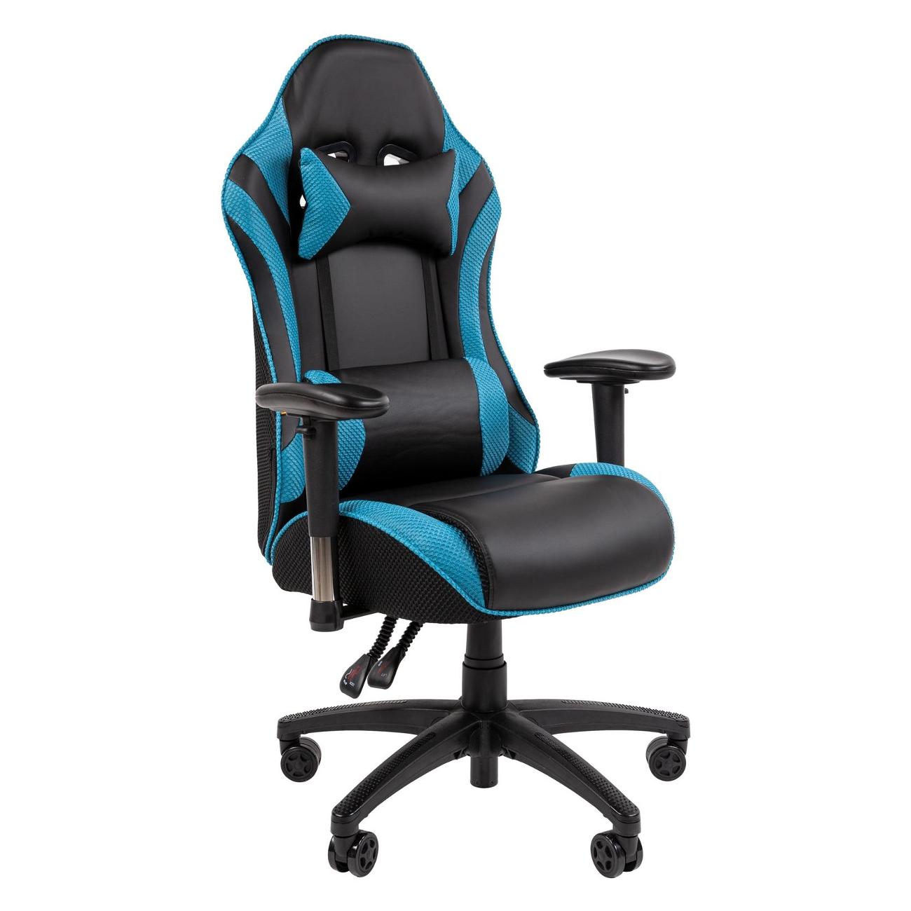 Кресло компьютерное игровое Chairman CH43 черно-бирюзовый 00-07145989