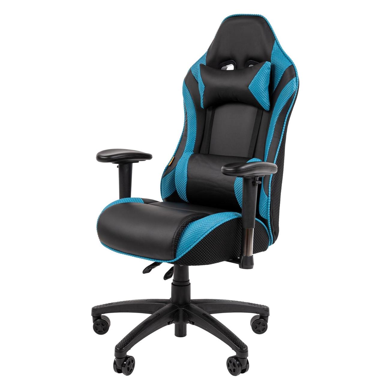 Кресло компьютерное игровое Chairman CH43 черно-бирюзовый 00-07145989