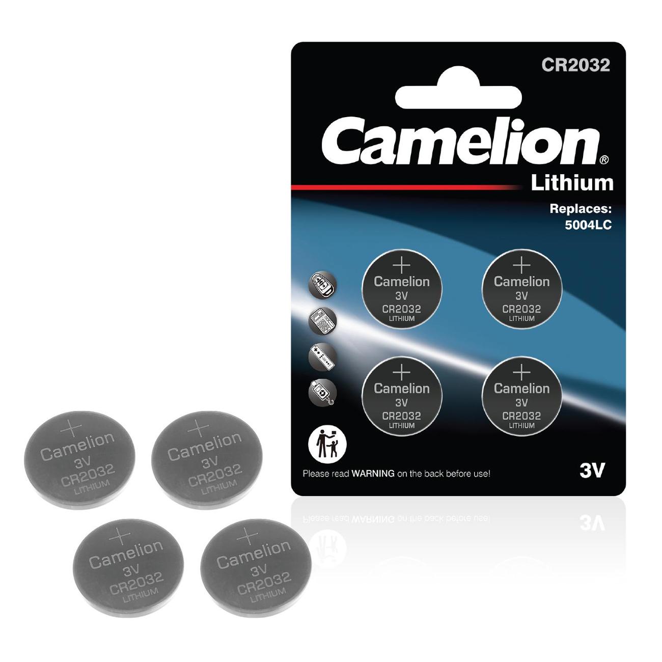 Батарейка литиевая Camelion CR2032-BP4