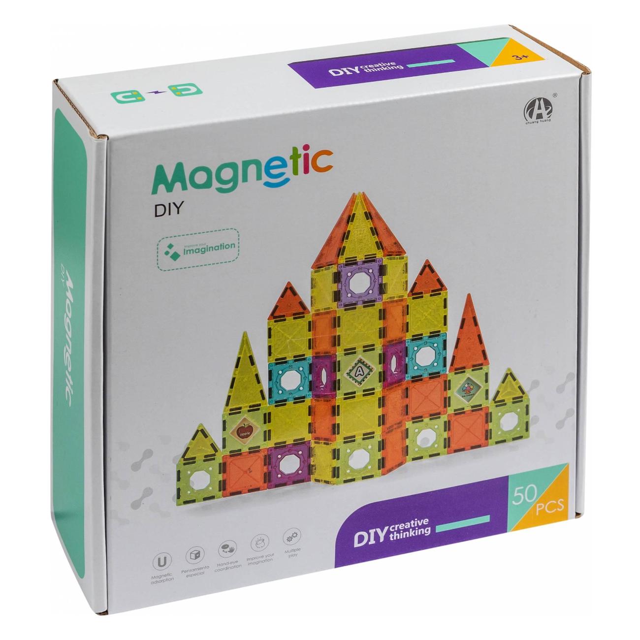 Конструктор ДИНАТОЙС СM 4030 Магнитный (50 деталей)