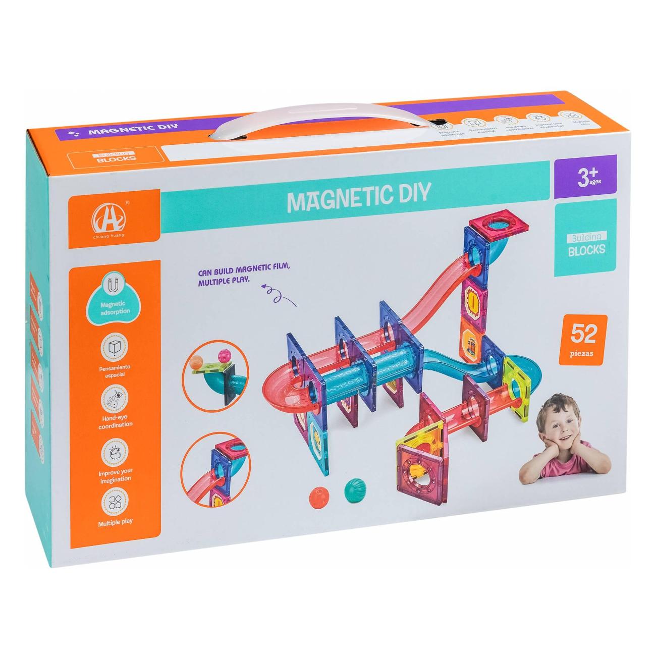 Конструктор ДИНАТОЙС СM 4021 Магнитный (52 детали)