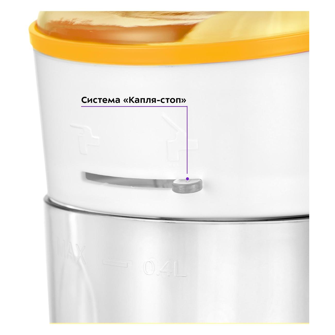 Соковыжималка для цитрусовых Kitfort КТ-1150-3 белый/желтый