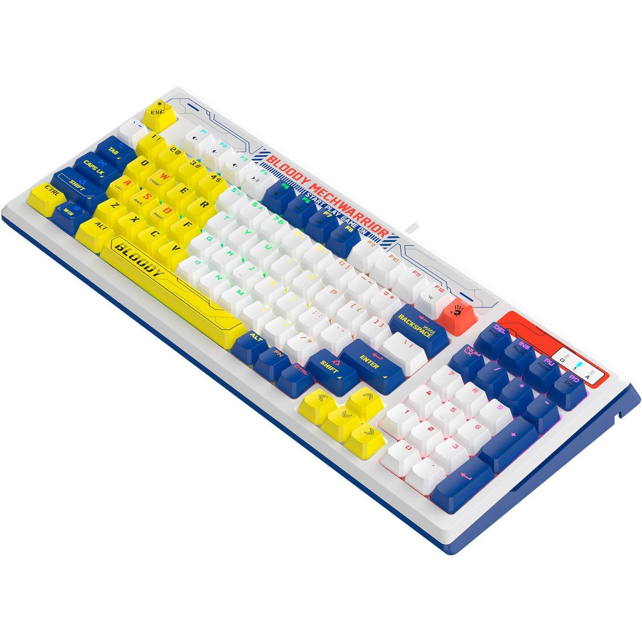 Игровая клавиатура A4Tech Bloody B950 Blue/White