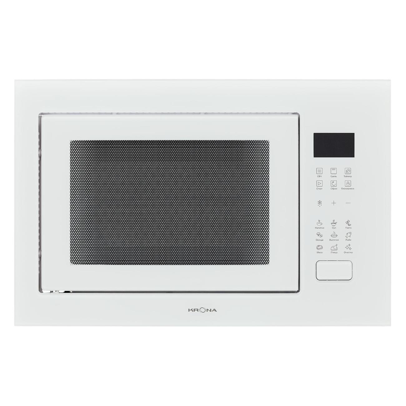Встраиваемая микроволновая печь Krona REIN 60 WH белая фото