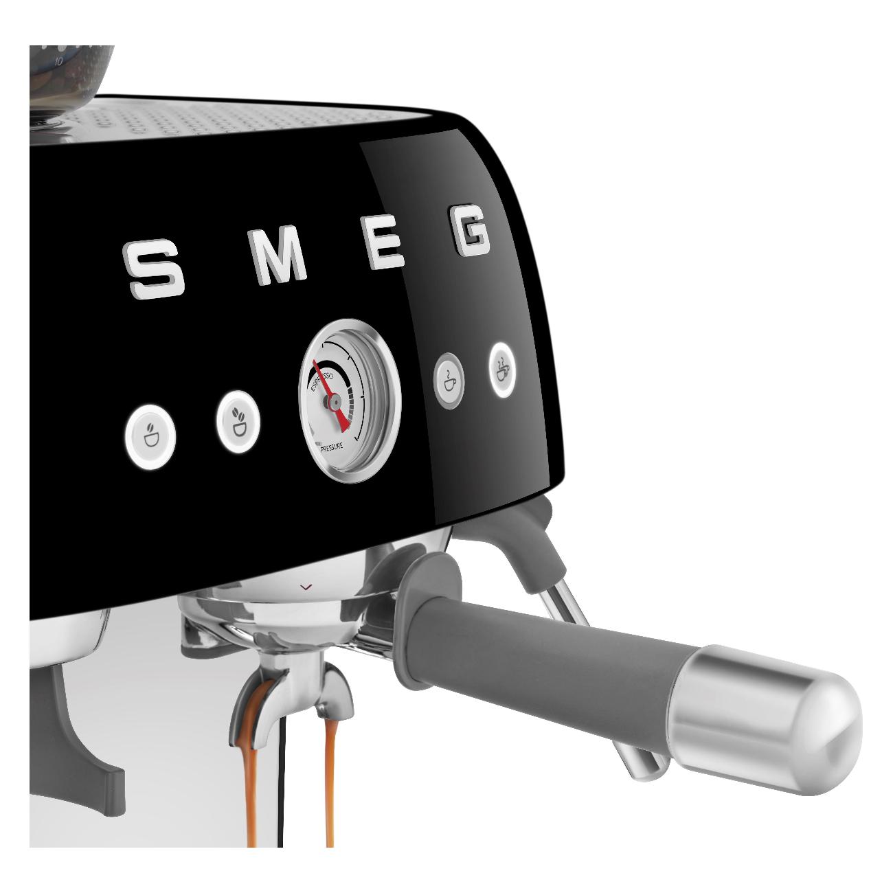 Кофеварка рожкового типа Smeg EGF03BLEU Black