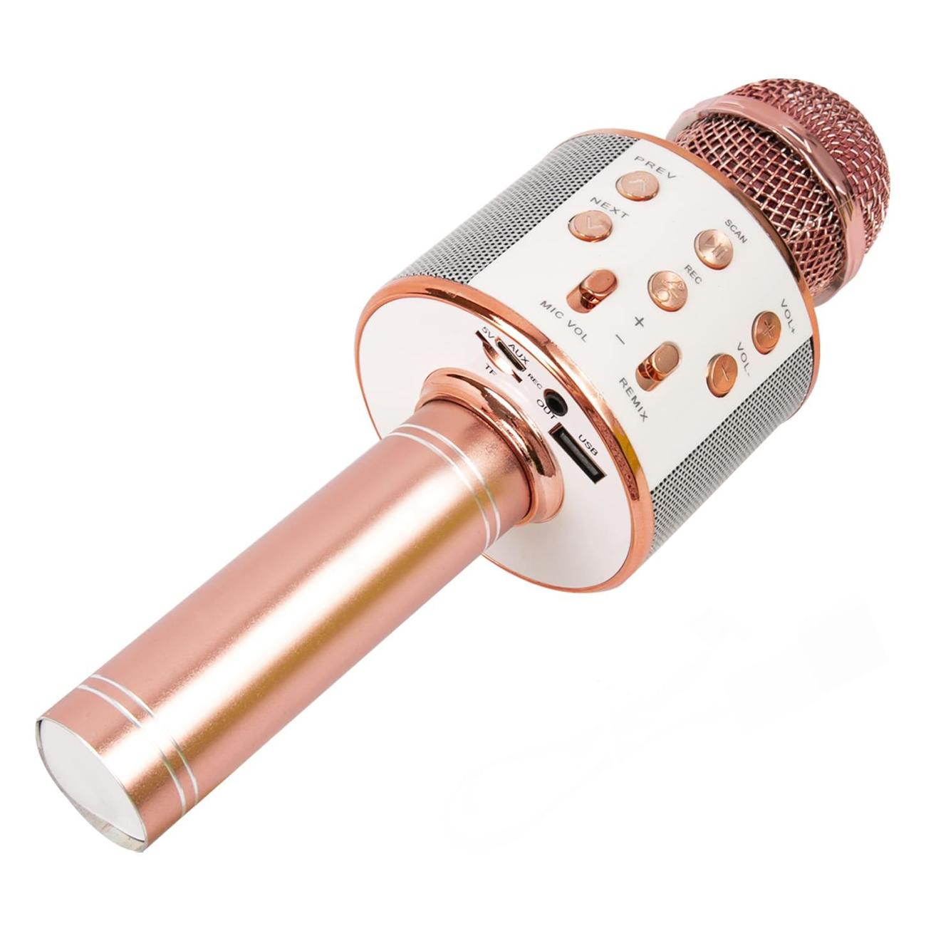 Микрофон вокальный Mobility УТ000037704 розовое золото