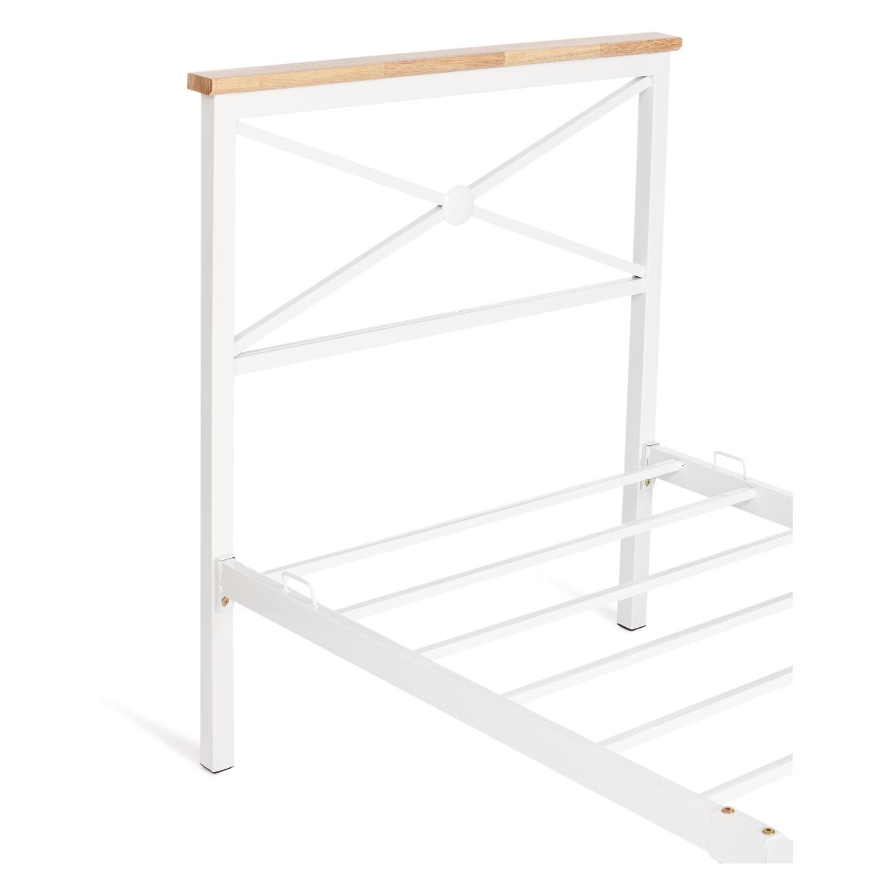 Кровать деревянная Tetchair Iris 9311 белая