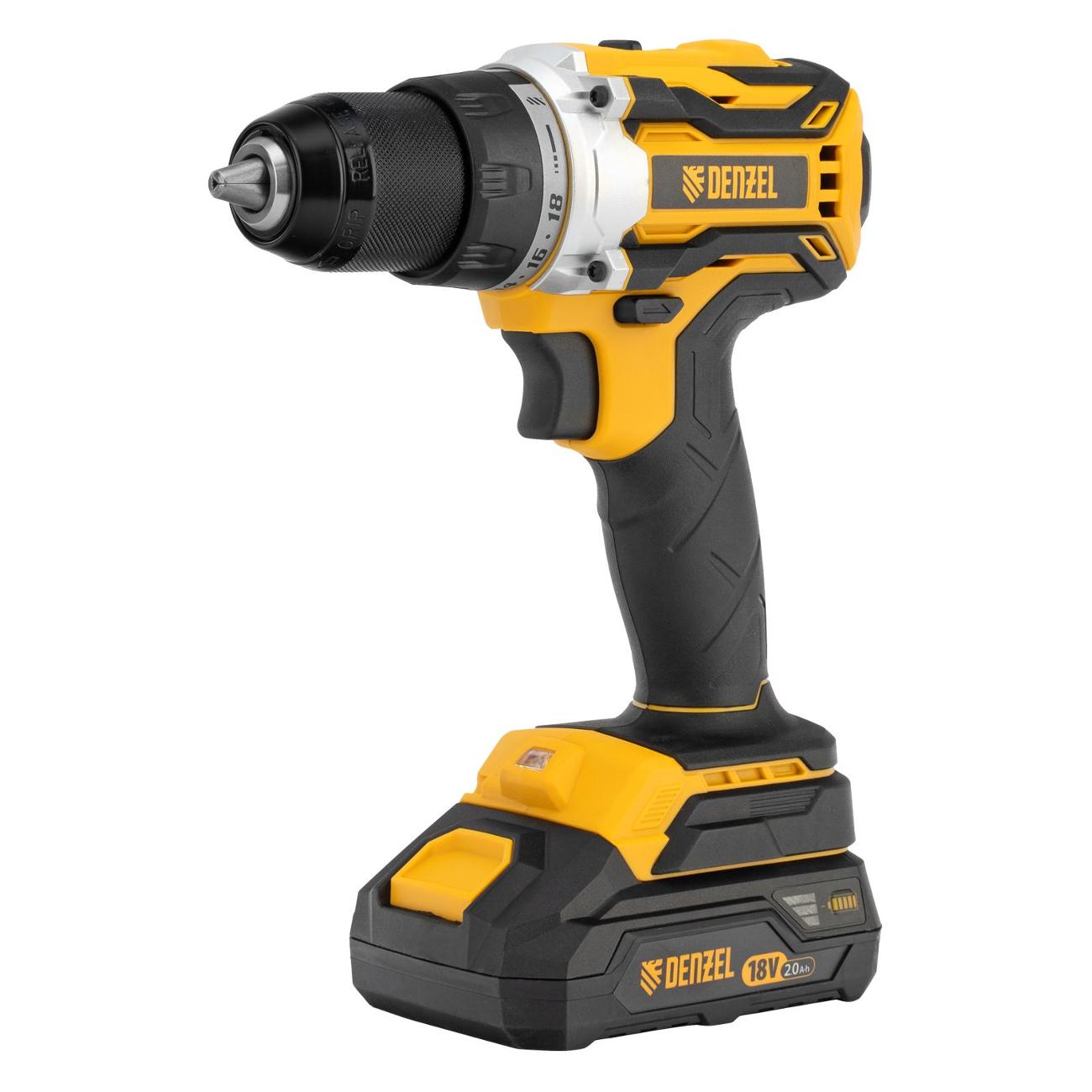 Шуруповерт аккумуляторный Denzel BLDL-18-02