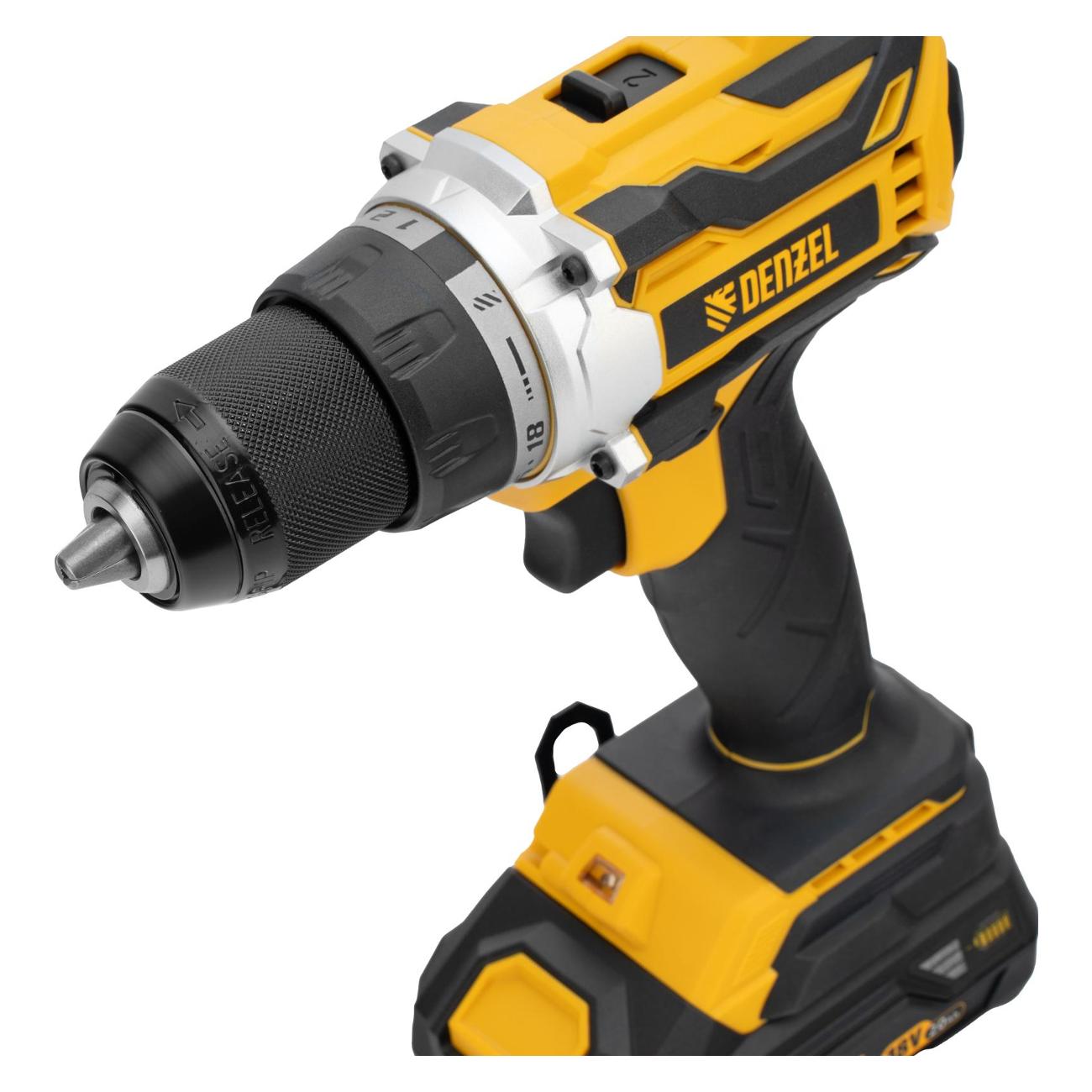 Шуруповерт аккумуляторный Denzel BLDL-18-02