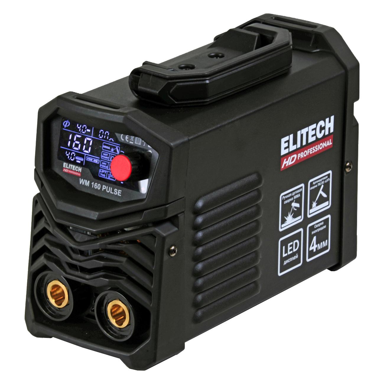 Инвертор сварочный Elitech WM 160 PULSE фото